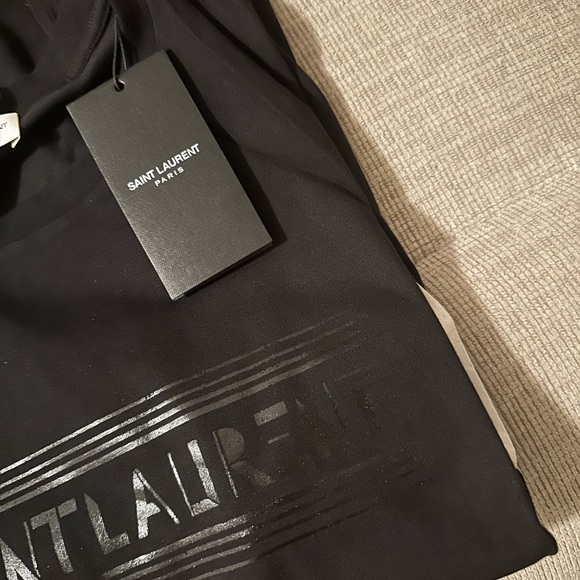 Brand new Saint Laurent Black t-shirt bauhaus print. Made in Italy - Picture 3 of 4